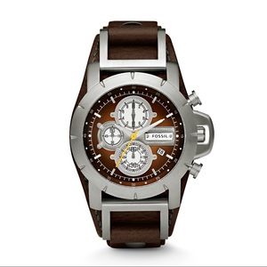 JAKE CHRONOGRAPH BROWN LEATHER WATCH
